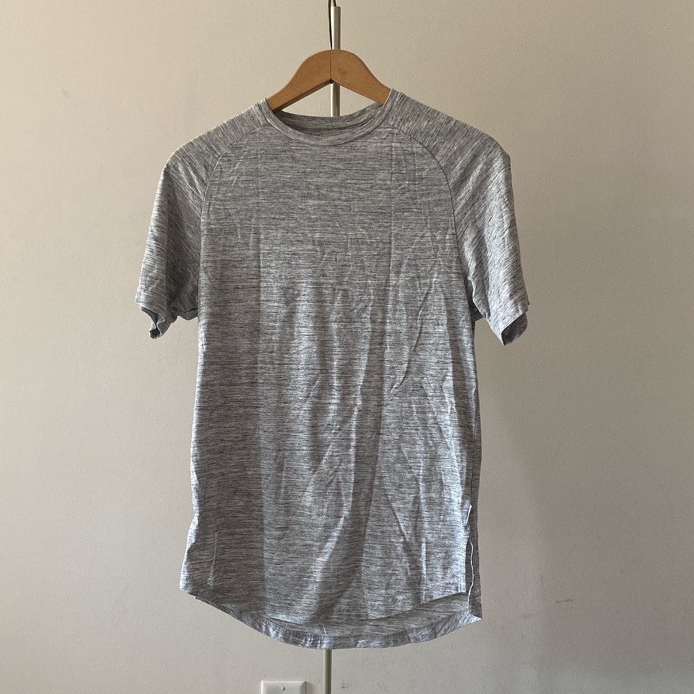 Public basic grey heather shirt